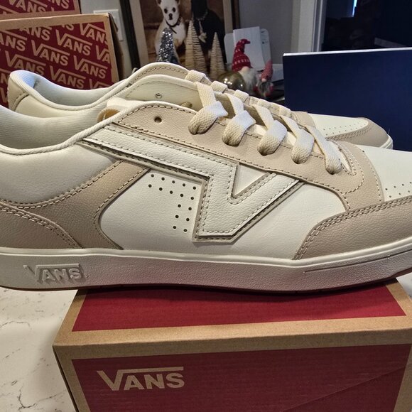 Vans Men's Lowland Cc Leather Marshmallow True White Skate Shoes Size 13 NIB - Picture 6 of 10